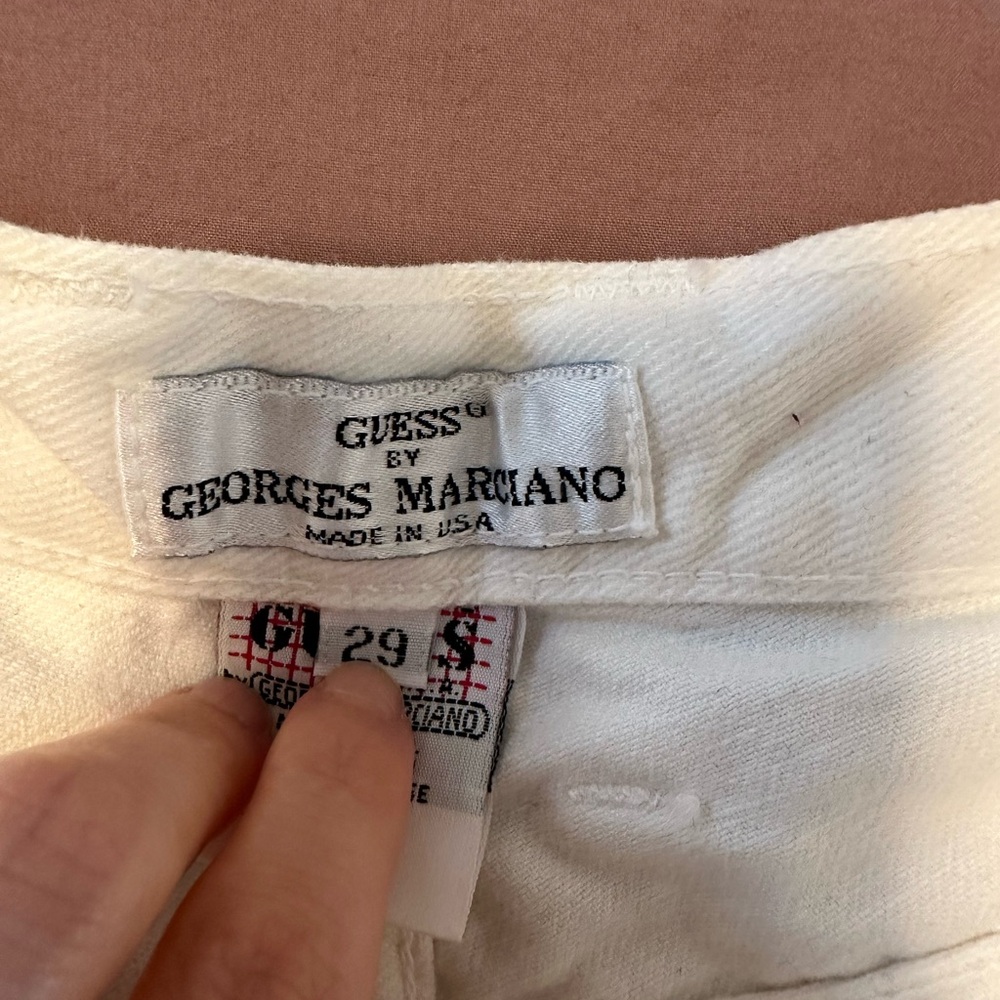 Vintage Guess White Denim Jeans - Picture 5 of 7